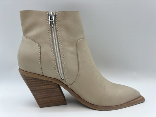 Hai tông màu mềm mại bằng da nappa dành cho phụ nữ Boots đến mắt cá chân có dây kéo kim loại ， đệm bụng với đế ngoài TPR