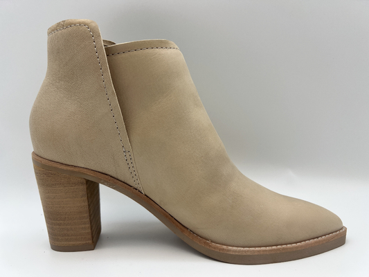 Womens Slip On Giày cao gót bằng da thật, Giày cao đến mắt cá chân thời trang màu hồng