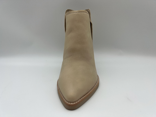 Womens Slip On Giày cao gót bằng da thật, Giày cao đến mắt cá chân thời trang màu hồng