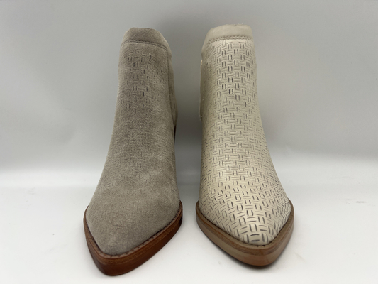 Gót abs với đế ngoài TPR ， da lộn mềm và da lông kim loại Womens Dress Boots mắt cá chân