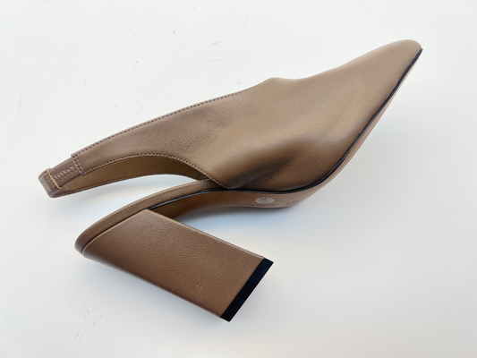 Lt Tan Ladies Dép da mềm 5cm Dép cao gót sành điệu 10 inch