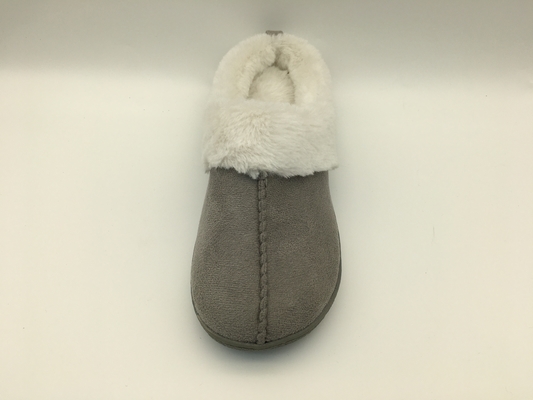 Mùa đông Ấm áp Lông cừu Dép đi trong nhà Thoải mái Hai tông màu Giày da Microsuede Upper