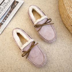 Giày mùa thu và mùa đông dành cho bà bầu cỡ lớn, giày đế dày bằng vải cotton ấm áp sang trọng