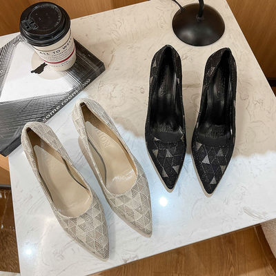 Ren In Summer Light Đơn nữ Giày cao gót Dẹt Stiletto