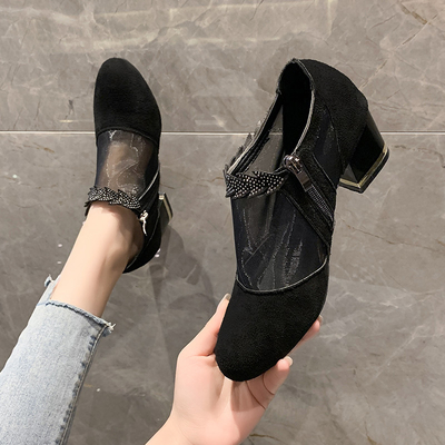 Bán Buôn Giày Sandal Nữ Gạc Chống Trơn Trượt Chịu Mài Mòn Gót Dày Gợi Cảm Giày Cao Gót Đế Nêm Giày Sandal Duyên Dáng Giày